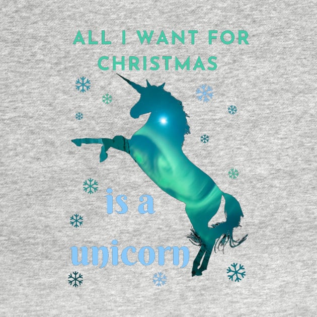 All I want for Christmas is a unicorn by LukjanovArt
